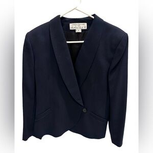 Rena Rowan for Saville Women’s Navy Blue Blazer Professional Crossbody Size 8